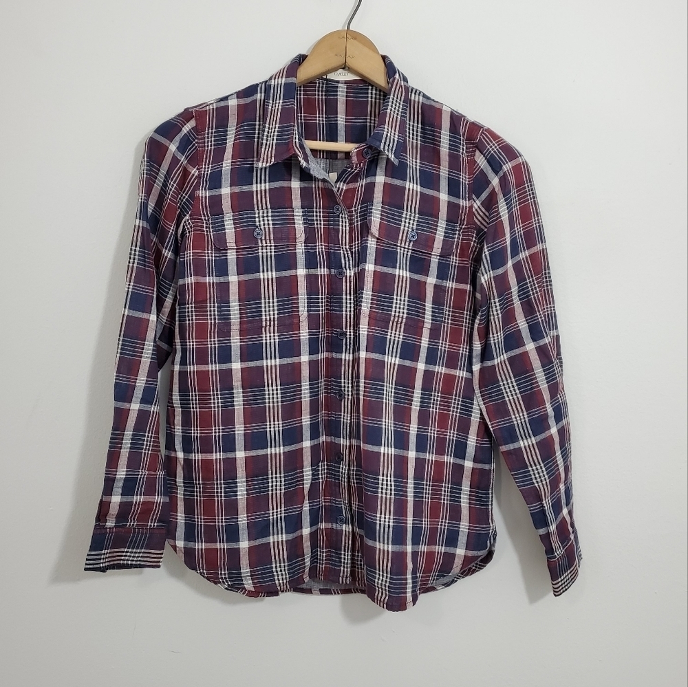 NWT Capulet Plaid Button Down Shirt